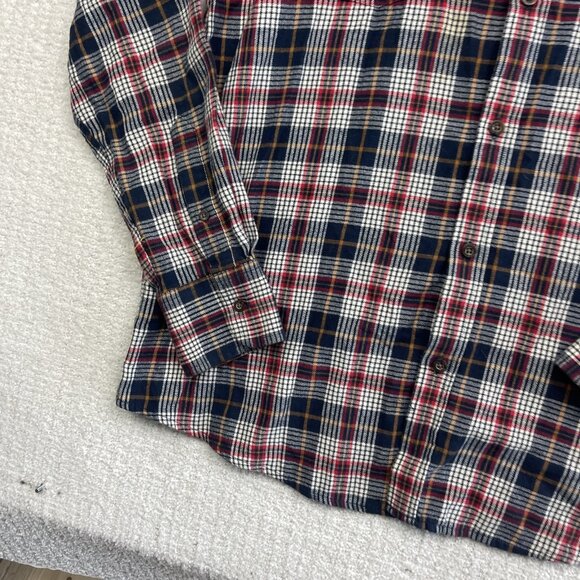 Wind River Mens Medium Long Sleeve Flannel Red / Blue Plaid Lumberjack Outdoor - Picture 6 of 12